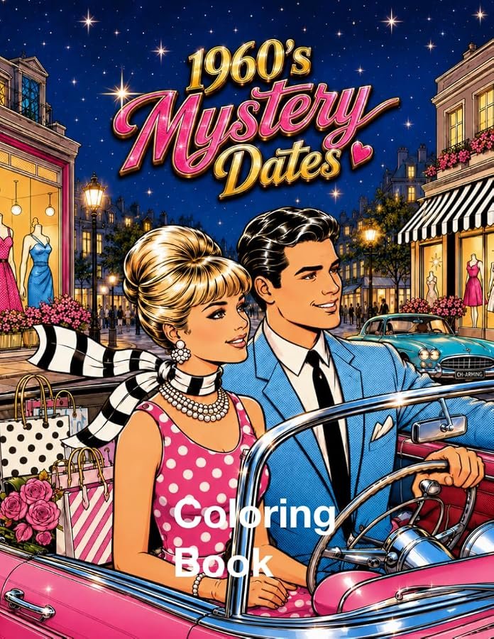 1960 Mystery Date Coloring Book Cover