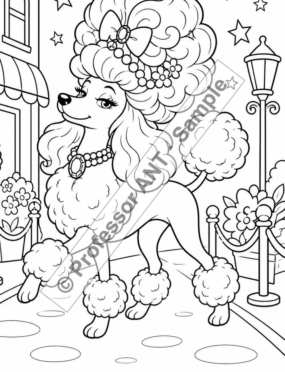 Groovy 60s coloring page 4