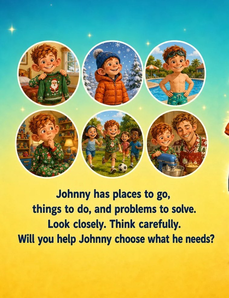 Johnny Needs Help! – back cover – Discovering Awareness with Professor ANT